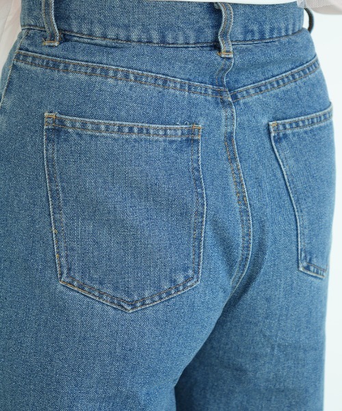 Nulli(ヌリ)の「レースヘムワイドデニムパンツ(デニムパンツ・レディース・ブラック/ブルー・SMALL/MEDIUM)」の10枚目の写真