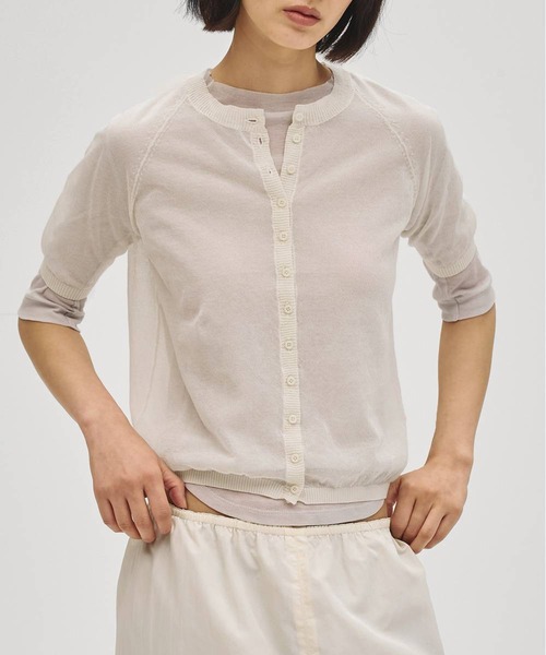 TODAYFUL/トゥデイフル】Sheer Knit Cardigan/シアーニット