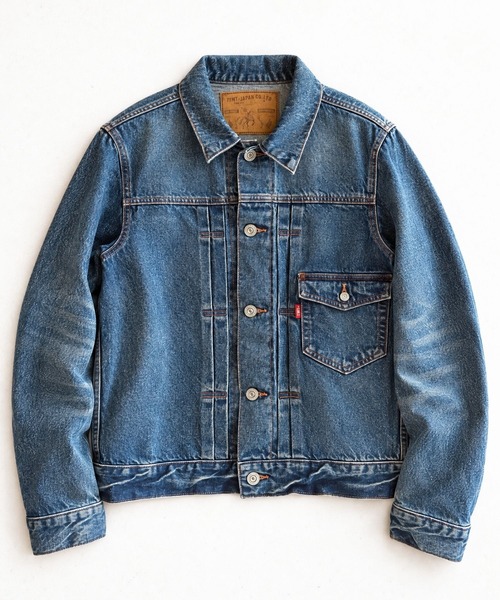 TMT（ティーエムティー）の「SELVEDGE DENIM TRUCKER JACKET（デニムジャケット・メンズ・インディゴブルー/ライトインディゴブルー・MEDIUM/LARGE/X-LARGE/SMALL）」の2枚目の写真