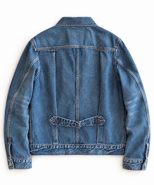 TMT（ティーエムティー）の「SELVEDGE DENIM TRUCKER JACKET（デニムジャケット・メンズ・インディゴブルー/ライトインディゴブルー・MEDIUM/LARGE/X-LARGE/SMALL）」の5枚目の写真