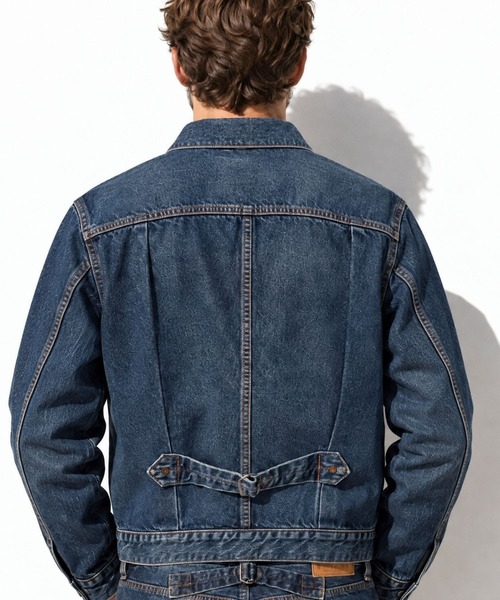 TMT（ティーエムティー）の「SELVEDGE DENIM TRUCKER JACKET（デニムジャケット・メンズ・インディゴブルー/ライトインディゴブルー・MEDIUM/LARGE/X-LARGE/SMALL）」の7枚目の写真