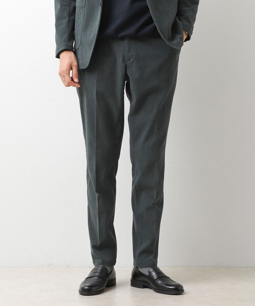 NOLLEY’S(ノーリーズ)の「《ビジカジ/セットアップ対応》8Wトリコットコーデュロイ イージーPT 26AW(その他パンツ・メンズ・グレー/ベージュ/ネイビー・S/L/M/XL)」の1枚目の写真