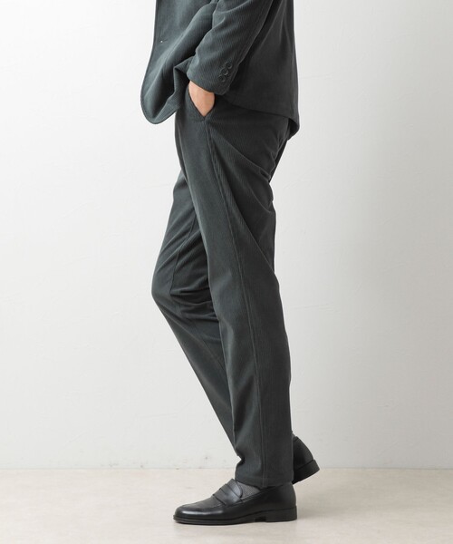 NOLLEY’S(ノーリーズ)の「《ビジカジ/セットアップ対応》8Wトリコットコーデュロイ イージーPT 26AW(その他パンツ・メンズ・グレー/ベージュ/ネイビー・S/L/M/XL)」の5枚目の写真