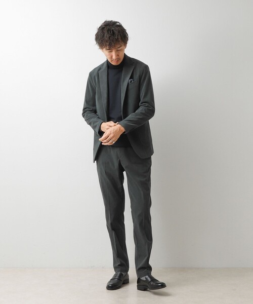 NOLLEY’S(ノーリーズ)の「《ビジカジ/セットアップ対応》8Wトリコットコーデュロイ イージーPT 26AW(その他パンツ・メンズ・グレー/ベージュ/ネイビー・S/L/M/XL)」の9枚目の写真