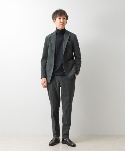 NOLLEY’S(ノーリーズ)の「《ビジカジ/セットアップ対応》8Wトリコットコーデュロイ イージーPT 26AW(その他パンツ・メンズ・グレー/ベージュ/ネイビー・S/L/M/XL)」の10枚目の写真