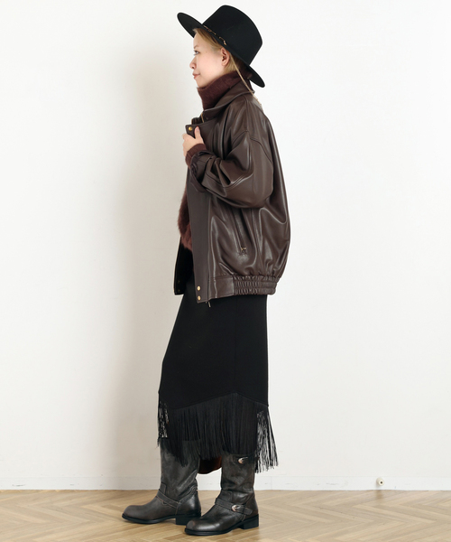 AP STUDIO(エーピーストゥディオ)の「【SYSTEM/システム】Washed Leather Boots(ブーツ・レディース・ブラウン・25cm/24cm/23cm)」の5枚目の写真