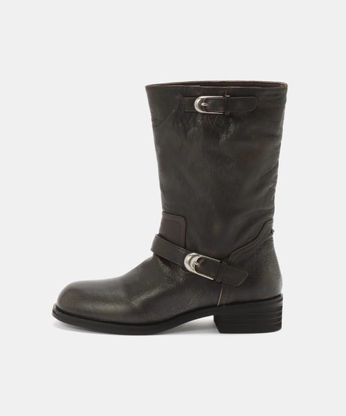 AP STUDIO(エーピーストゥディオ)の「【SYSTEM/システム】Washed Leather Boots(ブーツ・レディース・ブラウン・25cm/24cm/23cm)」の8枚目の写真