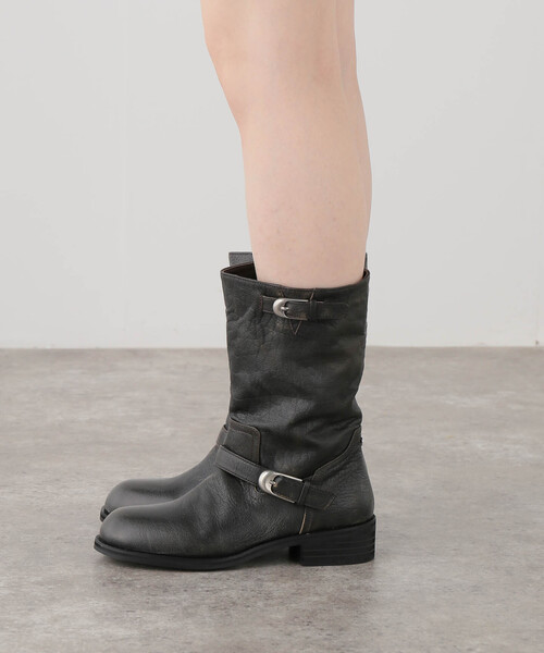 AP STUDIO(エーピーストゥディオ)の「【SYSTEM/システム】Washed Leather Boots(ブーツ・レディース・ブラウン・25cm/24cm/23cm)」の18枚目の写真