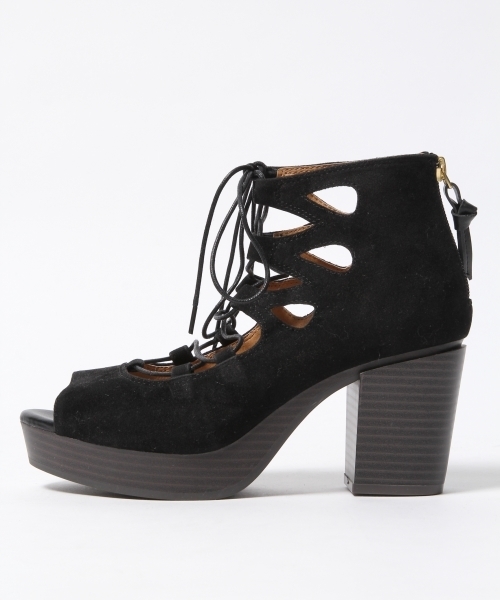 Heather(ヘザー)の「レースUPサンダル 713996(サンダル・レディース・ブラウン/ブラック/ブラック系その他・LARGE/MEDIUM)」の4枚目の写真