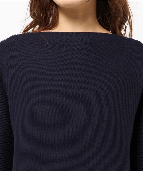 MOUSSY（マウジー）の「VOLUME SLEEVE KNIT TOPS（ニット/セーター・レディース・ピンク/オフホワイト/ネイビー/イエロー・FREE）」の8枚目の写真
