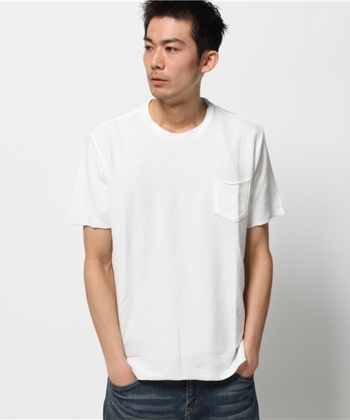 BHY-biography(ビーエイチワイバイオグラフィー)の「AFTER SURF CREW TEE/アフターサーフクルーネックTシャツ(Tシャツ/カットソー・メンズ・ブルーグリーン/ネイビー/ホワイト・44/48/46)」の2枚目の写真