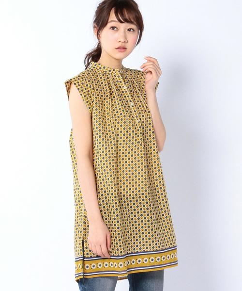 coen（コーエン）の「【Market】オリエンタルフレンチスリーブチュニック（チュニック・レディース・イエロー/ロイヤルブルー・フリー）」の2枚目の写真