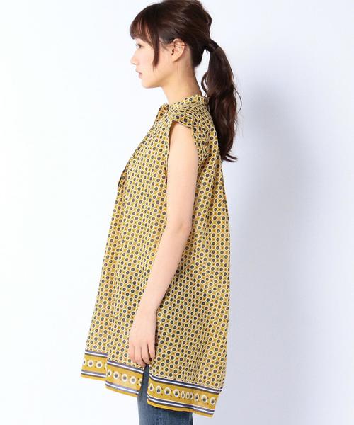 coen（コーエン）の「【Market】オリエンタルフレンチスリーブチュニック（チュニック・レディース・イエロー/ロイヤルブルー・フリー）」の4枚目の写真