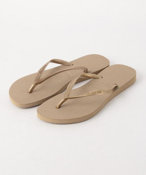 havaianas（ハワイアナス）の「havaianas SLIM / ハワイアナス / ビーチサンダル（ビーチサンダル・レディース・ブラック/ライトピンク・37/38/33/34/35/36）」の2枚目の写真