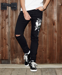 HYSTERIC GLAMOUR | CR/PATCH＆SLASHSチノリメイクスリムPT(チノパンツ)