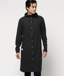 ビエラシャンブレーフードロングシャツ