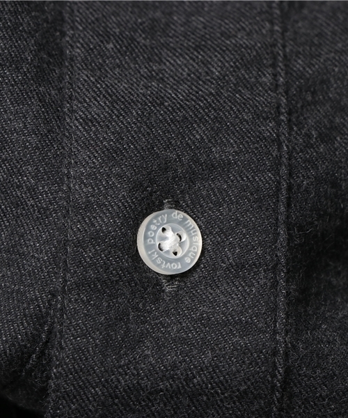 rovtski（ロフトスキー）の「ビエラシャンブレーフードロングシャツ（シャツ/ブラウス・メンズ・オートミール/ブラック・LARGE/MEDIUM）」の9枚目の写真