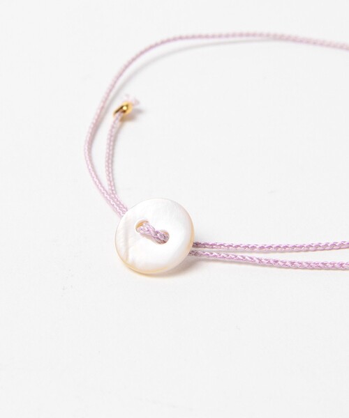 別注】神保真珠商店 / びわ湖真珠 貝ボタン ブレスレット 丸型