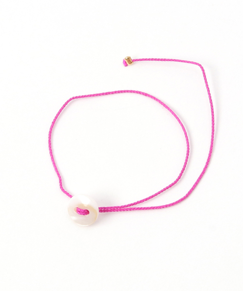 別注】神保真珠商店 / びわ湖真珠 貝ボタン ブレスレット 丸型