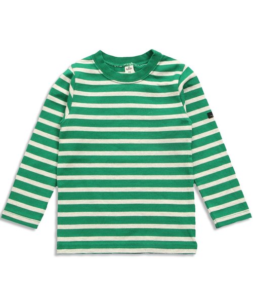 apres les cours(アプレレクール)の「先染めボーダー長袖Tシャツ(Tシャツ/カットソー・キッズ・グリーン/ネイビー/ピンク/イエロー/レッド・90/110/130/80/120/100/140)」の2枚目の写真