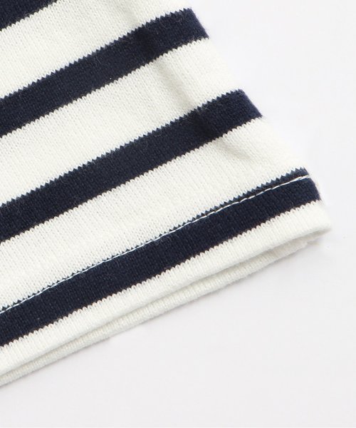 apres les cours(アプレレクール)の「先染めボーダー長袖Tシャツ(Tシャツ/カットソー・キッズ・グリーン/ネイビー/ピンク/イエロー/レッド・90/110/130/80/120/100/140)」の9枚目の写真