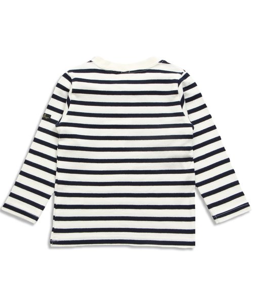 apres les cours(アプレレクール)の「先染めボーダー長袖Tシャツ(Tシャツ/カットソー・キッズ・グリーン/ネイビー/ピンク/イエロー/レッド・90/110/130/80/120/100/140)」の13枚目の写真