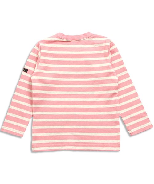 apres les cours(アプレレクール)の「先染めボーダー長袖Tシャツ(Tシャツ/カットソー・キッズ・グリーン/ネイビー/ピンク/イエロー/レッド・90/110/130/80/120/100/140)」の14枚目の写真