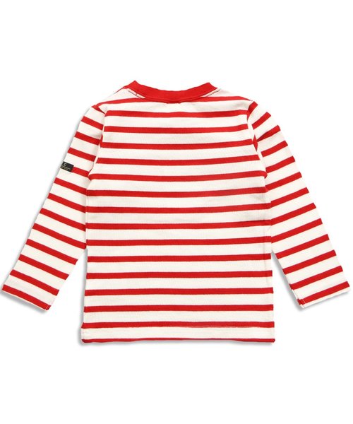 apres les cours(アプレレクール)の「先染めボーダー長袖Tシャツ(Tシャツ/カットソー・キッズ・グリーン/ネイビー/ピンク/イエロー/レッド・90/110/130/80/120/100/140)」の15枚目の写真