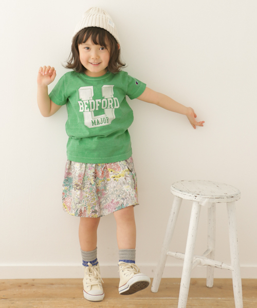 URBAN RESEARCH DOORS（アーバンリサーチドアーズ）の「Champion×DOORS プリントT ”U”（Tシャツ/カットソー・キッズ・オフホワイト/グリーン・90/135/120/105）」の16枚目の写真