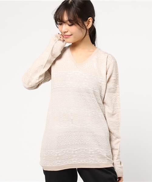 hardcover（ハードカバー）の「《hardcover》ハイゲージスプリングニット(HC-163-14-109)（ニット/セーター・レディース・ワインレッド/アイボリー/ネイビー/グレー・MEDIUM/SMALL/LARGE）」の16枚目の写真