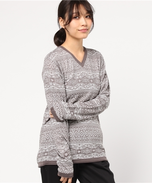 hardcover（ハードカバー）の「《hardcover》ハイゲージスプリングニット(HC-163-14-109)（ニット/セーター・レディース・ワインレッド/アイボリー/ネイビー/グレー・MEDIUM/SMALL/LARGE）」の17枚目の写真