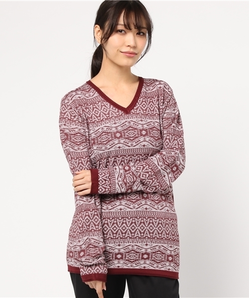 hardcover（ハードカバー）の「《hardcover》ハイゲージスプリングニット(HC-163-14-109)（ニット/セーター・レディース・ワインレッド/アイボリー/ネイビー/グレー・MEDIUM/SMALL/LARGE）」の19枚目の写真