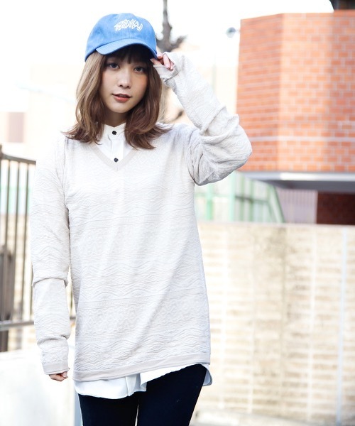 hardcover（ハードカバー）の「《hardcover》ハイゲージスプリングニット(HC-163-14-109)（ニット/セーター・レディース・ワインレッド/アイボリー/ネイビー/グレー・MEDIUM/SMALL/LARGE）」の20枚目の写真