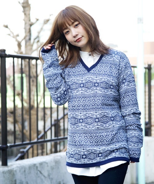 hardcover（ハードカバー）の「《hardcover》ハイゲージスプリングニット(HC-163-14-109)（ニット/セーター・レディース・ワインレッド/アイボリー/ネイビー/グレー・MEDIUM/SMALL/LARGE）」の22枚目の写真