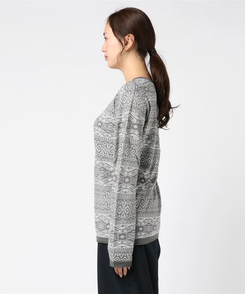 hardcover（ハードカバー）の「《hardcover》ハイゲージスプリングニット(HC-163-14-109)（ニット/セーター・レディース・ワインレッド/アイボリー/ネイビー/グレー・MEDIUM/SMALL/LARGE）」の5枚目の写真