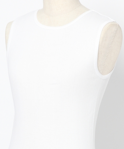 GLOBAL WORK（グローバルワーク）の「【ROOM】ハリヌキタンク/745789（タンクトップ・レディース・グレー/ライトピンク/ブラック/ホワイト・LARGE/MEDIUM）」の7枚目の写真