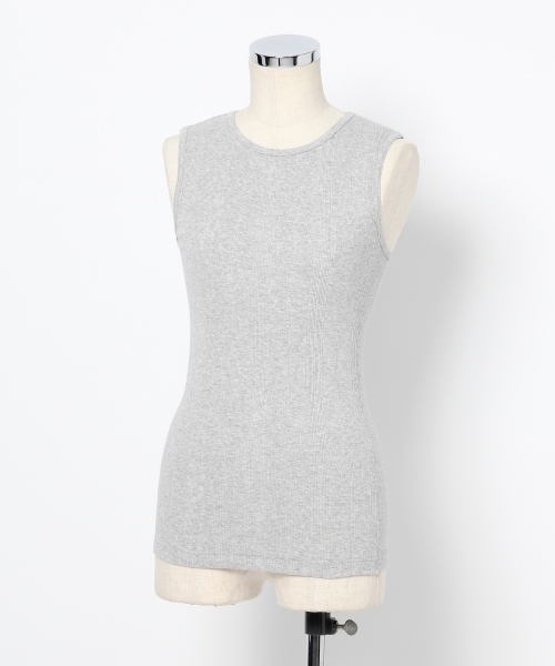 GLOBAL WORK（グローバルワーク）の「【ROOM】ハリヌキタンク/745789（タンクトップ・レディース・グレー/ライトピンク/ブラック/ホワイト・LARGE/MEDIUM）」の13枚目の写真