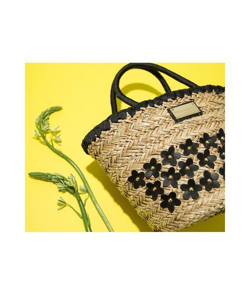 JILL by JILL STUART（ジルバイジルスチュアート）の「【CanCam 6月号掲載　まいさん着用アイテム】FLOWER BASKET（かごバッグ・レディース・ブラック/ホワイト/ブラック系その他・ﾌﾘ-）」の12枚目の写真