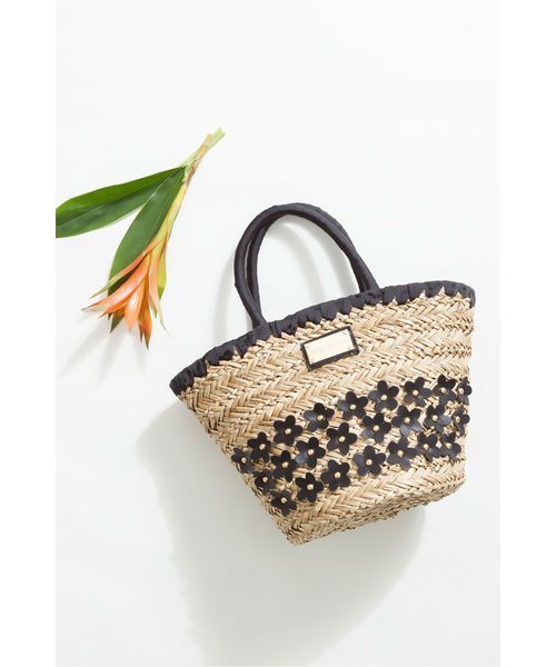 JILL by JILL STUART（ジルバイジルスチュアート）の「【CanCam 6月号掲載　まいさん着用アイテム】FLOWER BASKET（かごバッグ・レディース・ブラック/ホワイト/ブラック系その他・ﾌﾘ-）」の13枚目の写真