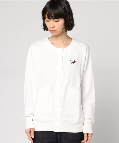 HYSTERIC GLAMOUR（ヒステリックグラマー）の「POW DEVIL刺繍 CD（カーディガン/ボレロ・レディース・トップグレー/ホワイト/ブラック・FREE）」の10枚目の写真