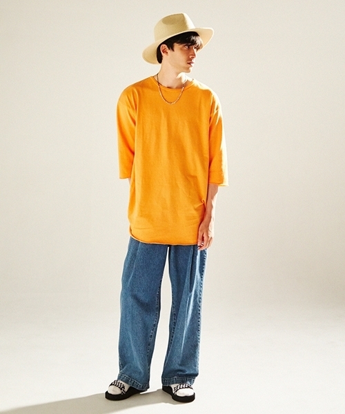 WEGO（ウィゴー）の「WEGO/タックデニムワイドパンツ（デニムパンツ・メンズ・インディゴブルー・MEDIUM/LARGE）」の17枚目の写真