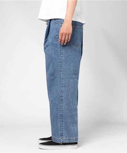 WEGO（ウィゴー）の「WEGO/タックデニムワイドパンツ（デニムパンツ・メンズ・インディゴブルー・MEDIUM/LARGE）」の10枚目の写真
