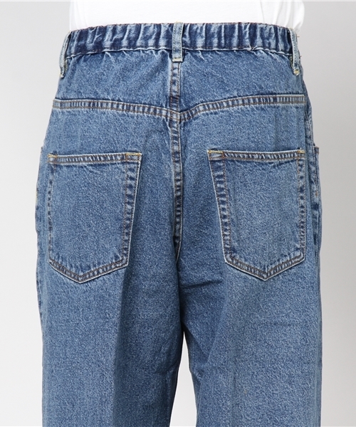 WEGO（ウィゴー）の「WEGO/タックデニムワイドパンツ（デニムパンツ・メンズ・インディゴブルー・MEDIUM/LARGE）」の5枚目の写真