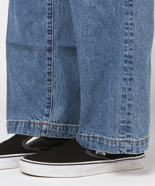 WEGO（ウィゴー）の「WEGO/タックデニムワイドパンツ（デニムパンツ・メンズ・インディゴブルー・MEDIUM/LARGE）」の7枚目の写真