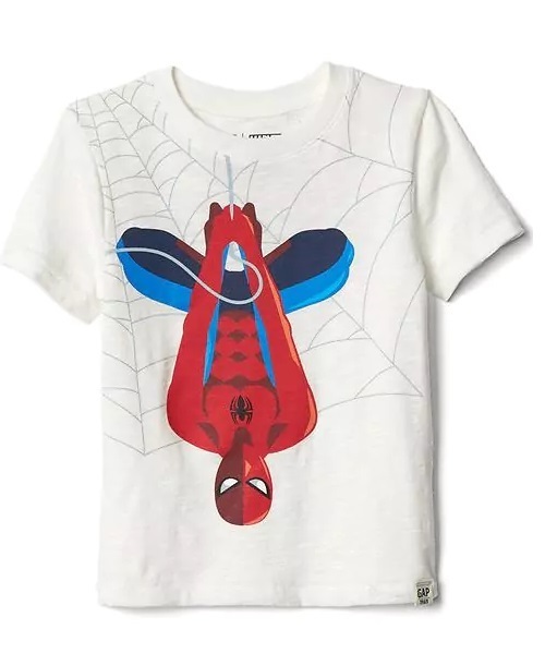 GAP（ギャップ）の「babyGap Marvel (TM) スーパーヒーロー スラブTシャツ（Tシャツ/カットソー・キッズ・ダークグレー/ホワイト/ブルー/ホワイト系その他/ネイビー・80ｃｍ/95cm/90cm/100cm/105cm/110cm）」の2枚目の写真