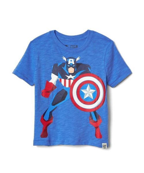 GAP（ギャップ）の「babyGap Marvel (TM) スーパーヒーロー スラブTシャツ（Tシャツ/カットソー・キッズ・ダークグレー/ホワイト/ブルー/ホワイト系その他/ネイビー・80ｃｍ/95cm/90cm/100cm/105cm/110cm）」の5枚目の写真