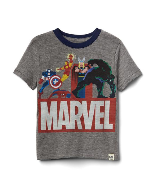 GAP（ギャップ）の「babyGap Marvel (TM) スーパーヒーロー スラブTシャツ（Tシャツ/カットソー・キッズ・ダークグレー/ホワイト/ブルー/ホワイト系その他/ネイビー・80ｃｍ/95cm/90cm/100cm/105cm/110cm）」の3枚目の写真