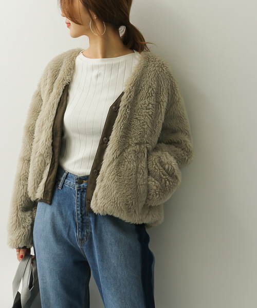 Urban Research Doors アーバンリサーチドアーズ の リバーシブルボアブルゾン ブルゾン Wear