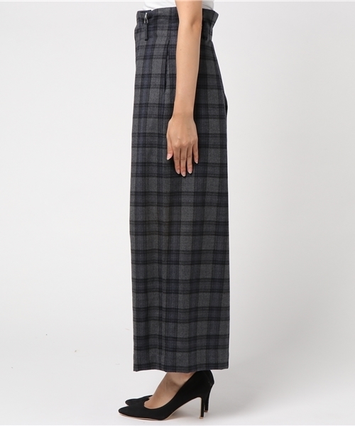laboratory work（ラボラトリーワーク）の「【再入荷】チェックワイドパンツ（その他パンツ・レディース・グレー系その他/ブラウン系その他/ネイビー・MEDIUM）」の5枚目の写真