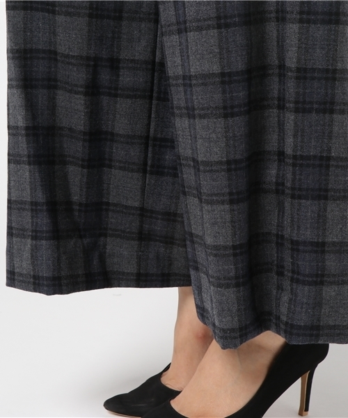 laboratory work（ラボラトリーワーク）の「【再入荷】チェックワイドパンツ（その他パンツ・レディース・グレー系その他/ブラウン系その他/ネイビー・MEDIUM）」の10枚目の写真